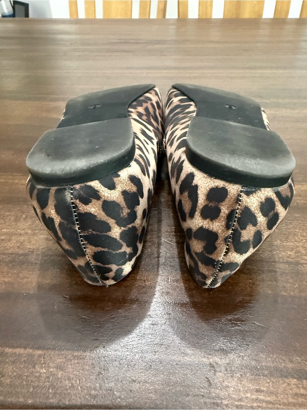 GAP Leopard Print Mary Jane Flats in Tan and Black - Picture 8 of 10